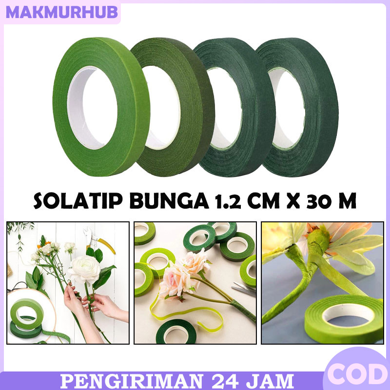 Flower Tape / Floral Tape /Floral Tape 30 Yard / Flower Tape / Selotip Tangkai Bunga
