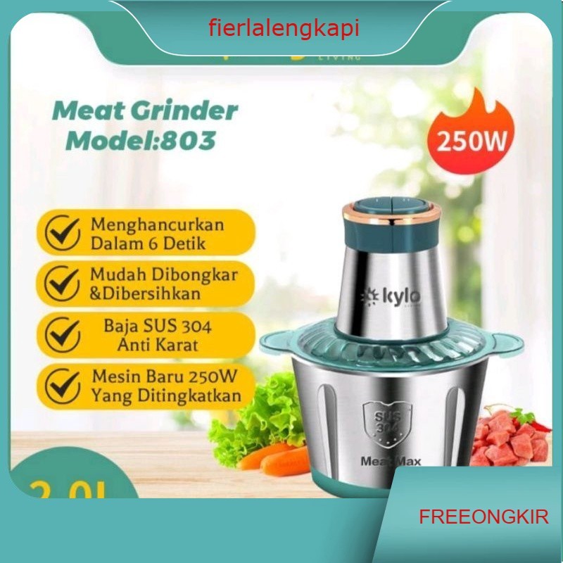 Stainless Blender Kylo hijau / Blender Listrik Gilingan Daging Cooper Stainless 2ltr KYLO / Blender 