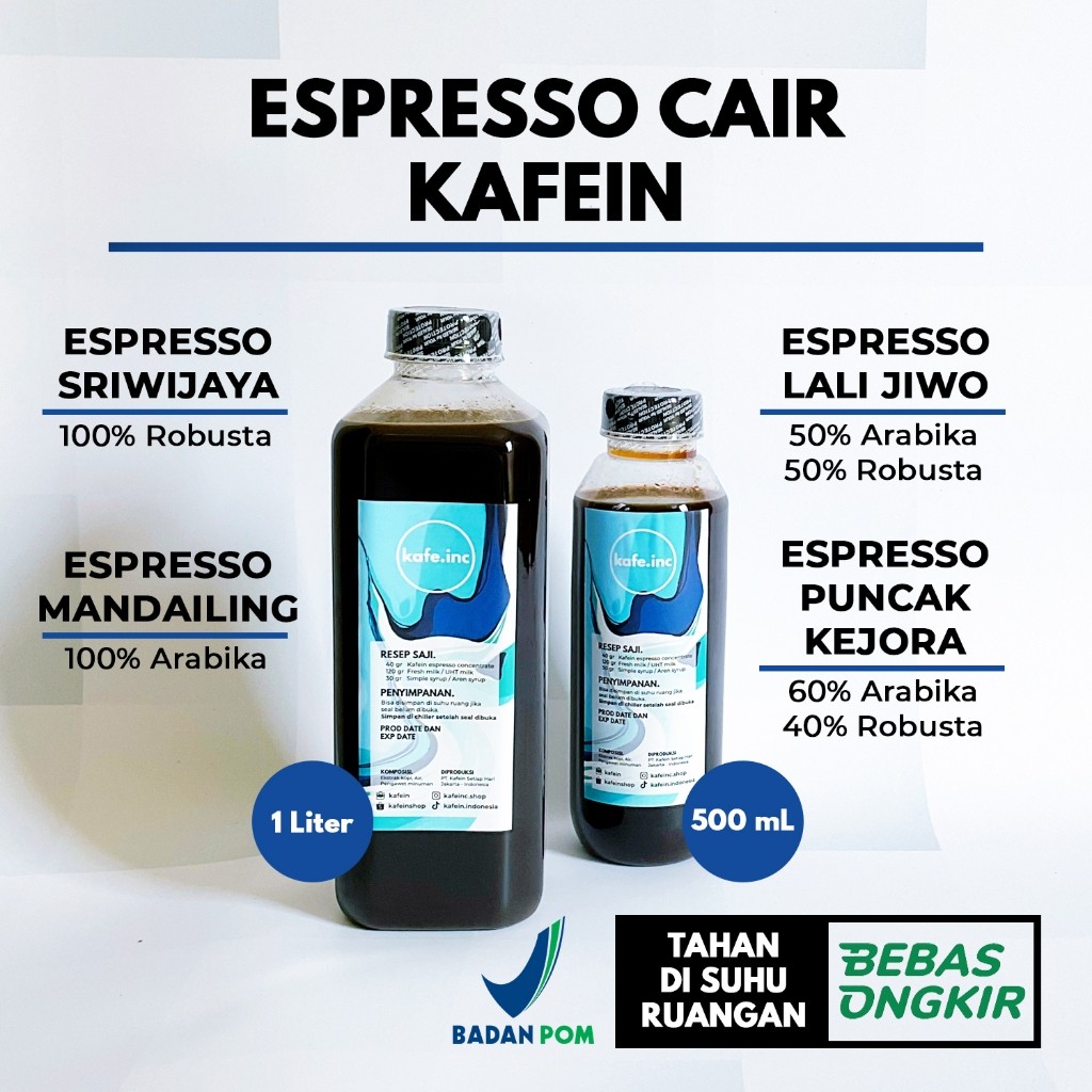 

Espresso Cair Kafein Konsentrat Kopi