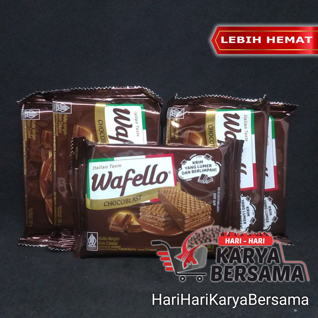 

MAKANAN RINGAN ROMA WAFER WAFELLO CHOCO BLAST PACK 5'S X 37.5GR