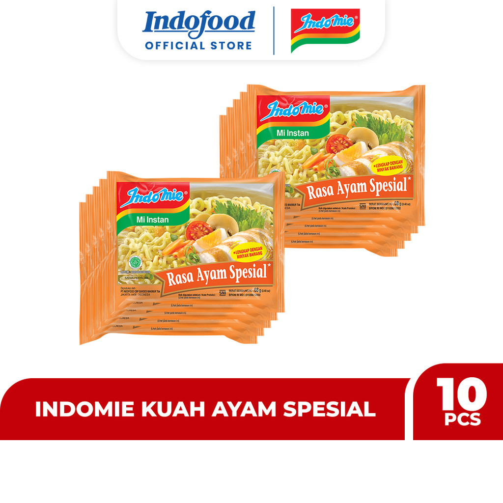 

10 PCS - Indomie Kuah Ayam Spesial 68 Gr