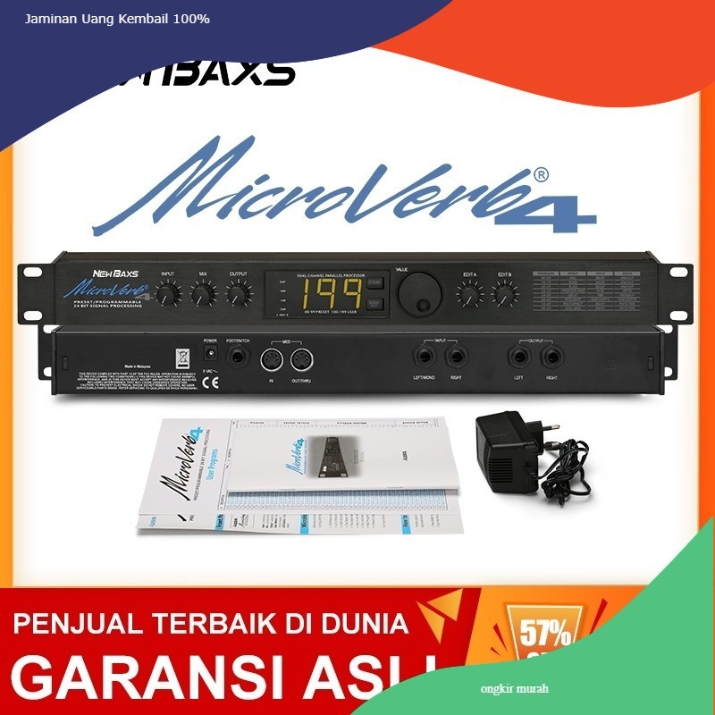 NEW BAXS EFEK VOCAL NEW BAXS  MICROVERB 4 MADE IN TAIWAN EFFECT VOCAL MICROVERB 4 TAIWAN KUPING BESI