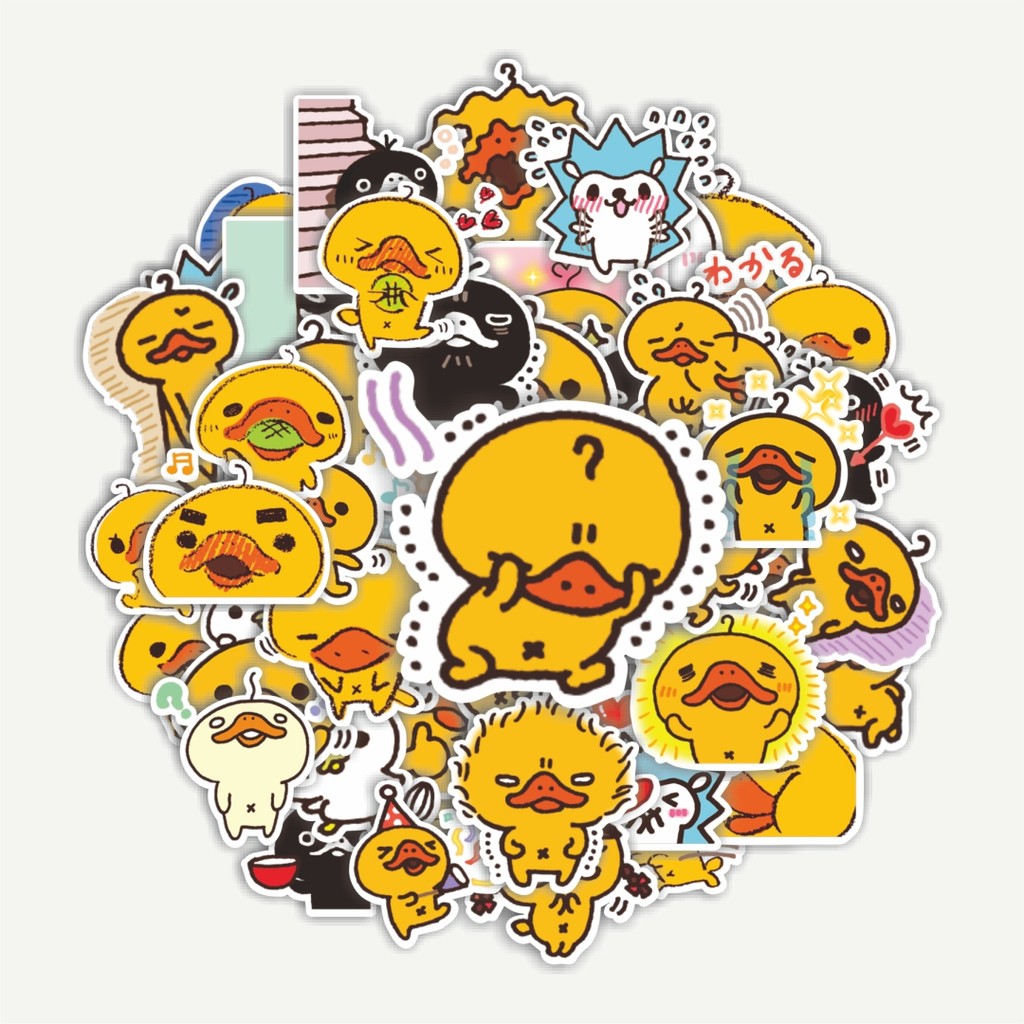 

Sticker Pack Stiker Line Kamonohashikamo Friends Dekorasi Lucu Kreatif untuk Notebook, Skateboard, HP