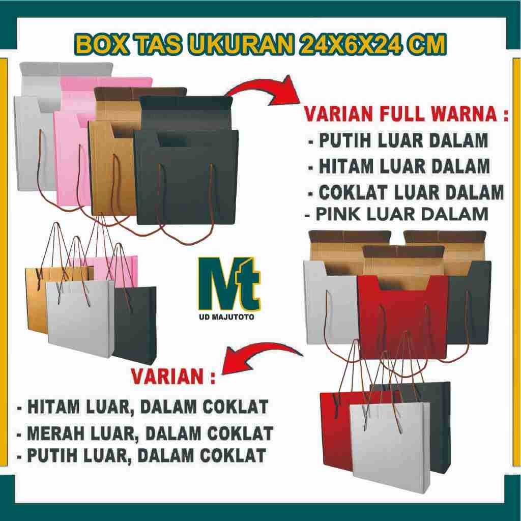 

Box 24x6x24 cm / Box Tas / Kardus Polos / Box Souvenir / Box hampers
