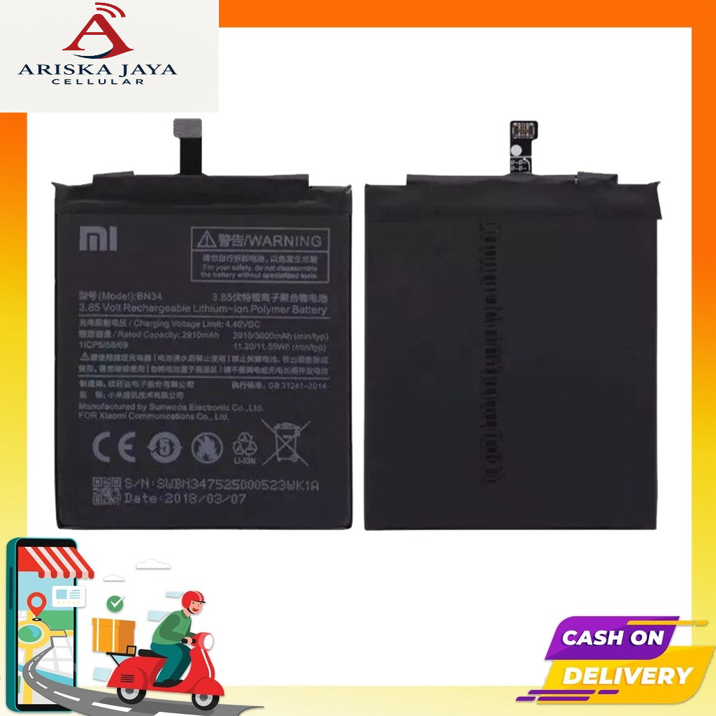 Baterai Redmi 5A/BN34 ORI 99%