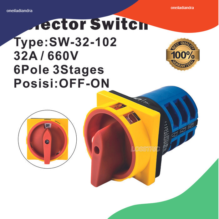 Cam Switch / Selector Switch OFF-ON 32A