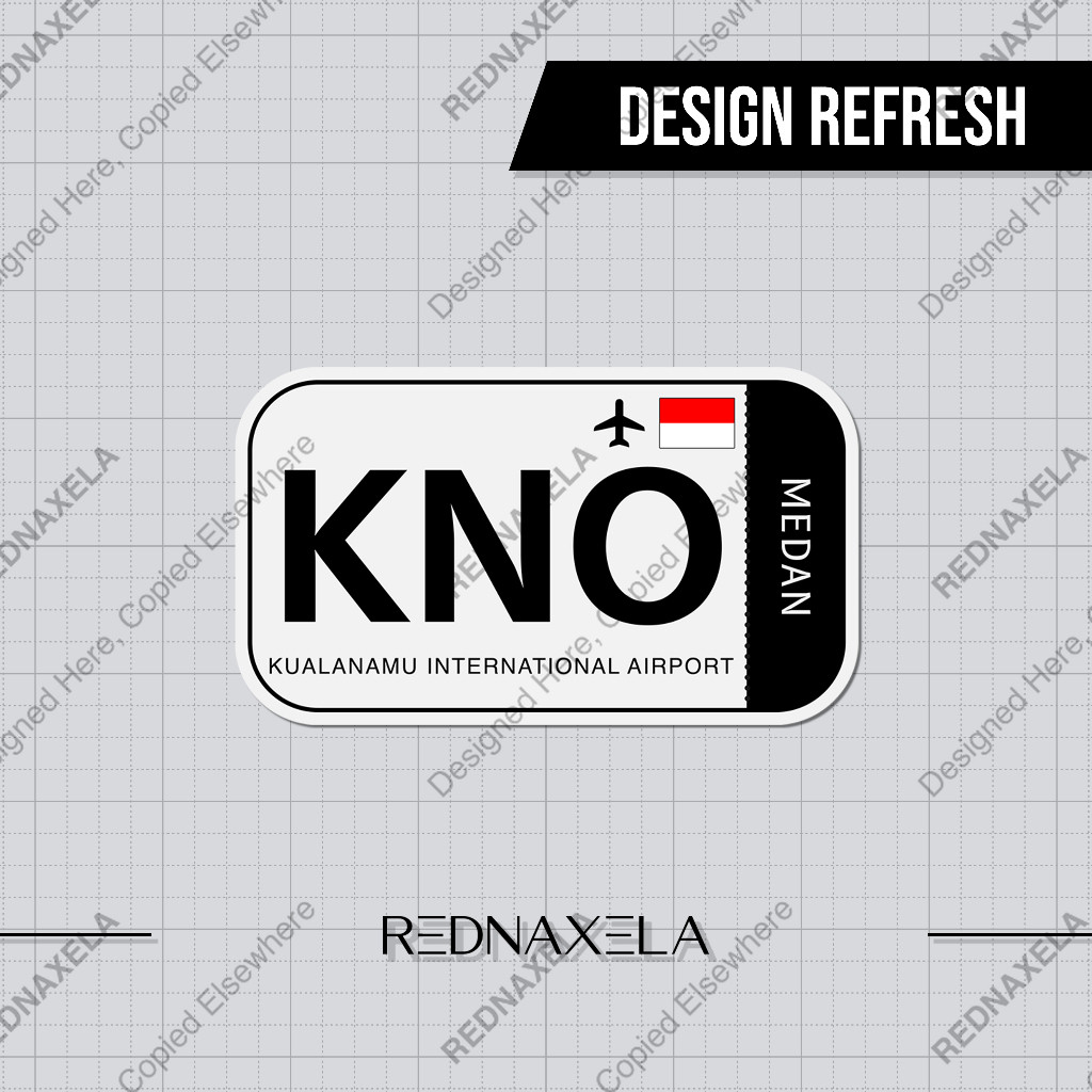 

Stiker Vinyl Kualanamu International Airport Code KNO Sign Sticker