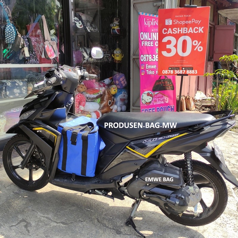 PROMO SHOPEE 40x32x30 cm Tas Gofood Grabfood Bawa makanan ojol ThermaPack Insulated Cooler Delivery 