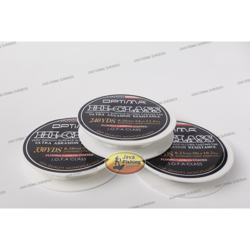 Senar Pancing Optima Hi Class Fluorocarbon Coated KEMASAN BARU