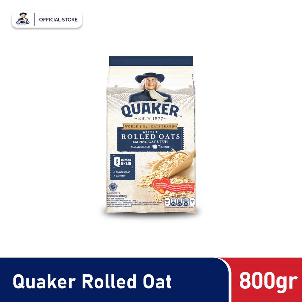 

Quaker Rolled Oats 800gr
