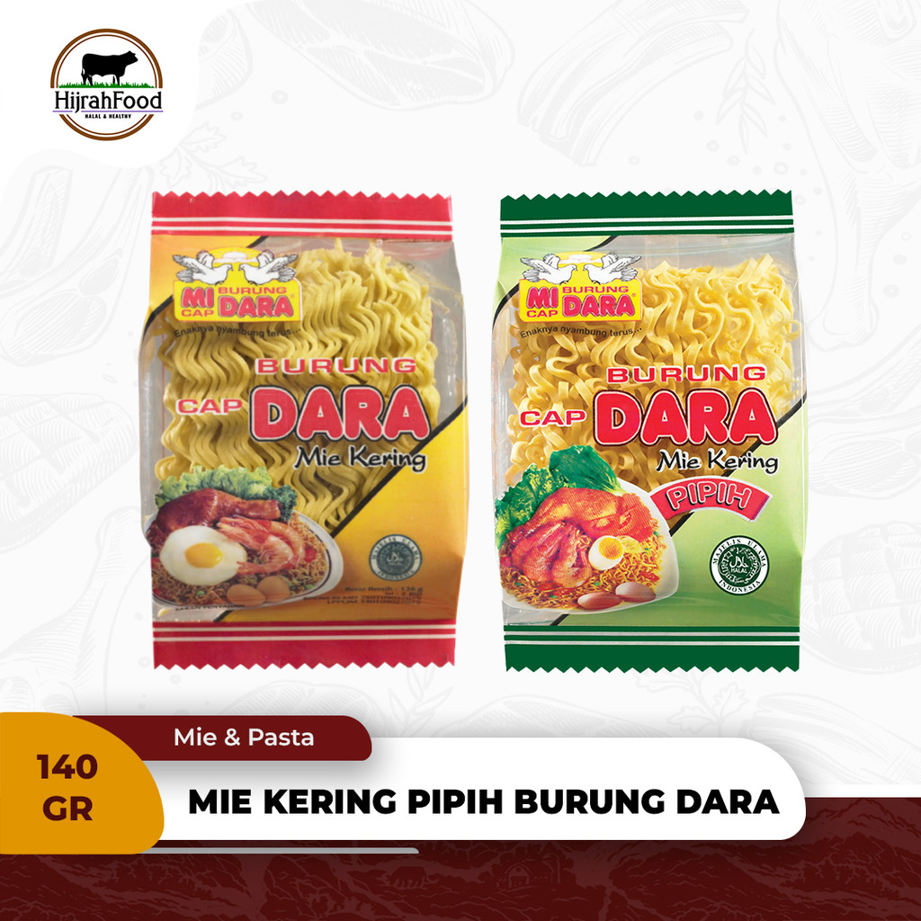 

Mie Kering Cap Burung Dara Original atau Pipih 140 gr