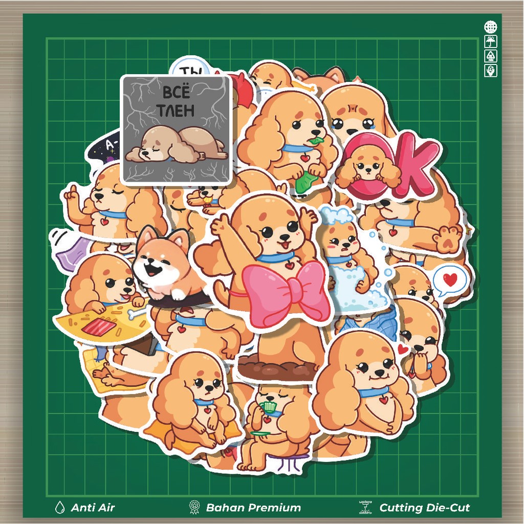 

HOT 50 PCS STIKER Stiker Animal Dog Adel [Anjing] Stiker Fashion Cars Decal Dingin Kartu Album Custom Vinyl Anti Air- Sticker Aesthetic Buku Journal Koper Casing HP Tablet Laptop Helm Motor Botol Minum