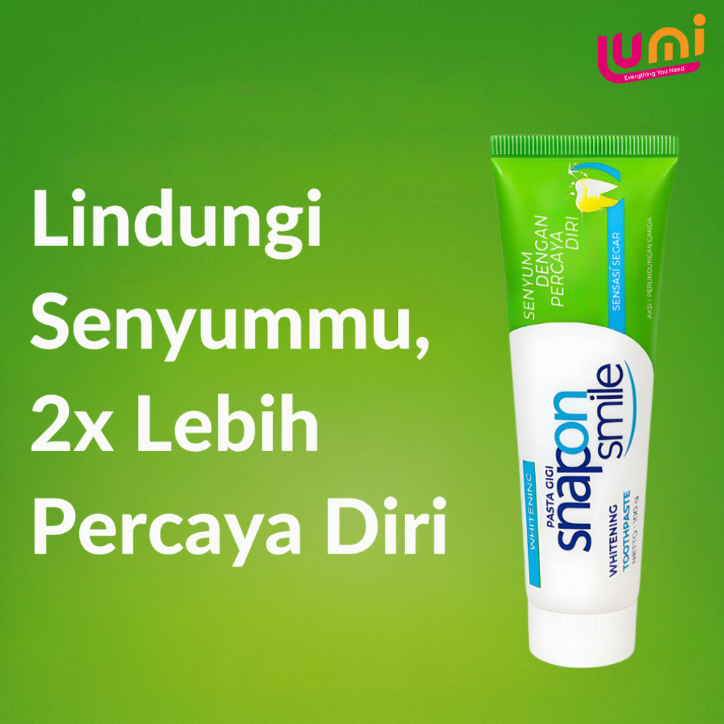 Snap On Smile Toothpaste Pasta Gigi Dengan Formula Alami & Menyegarkan Nafas 100 Gram - Perlindungan