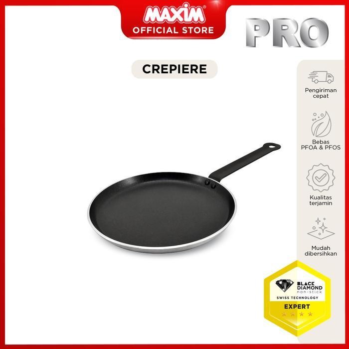 Maxim Pro Wajan Teflon Anti Lengket 25 cm Crepiere