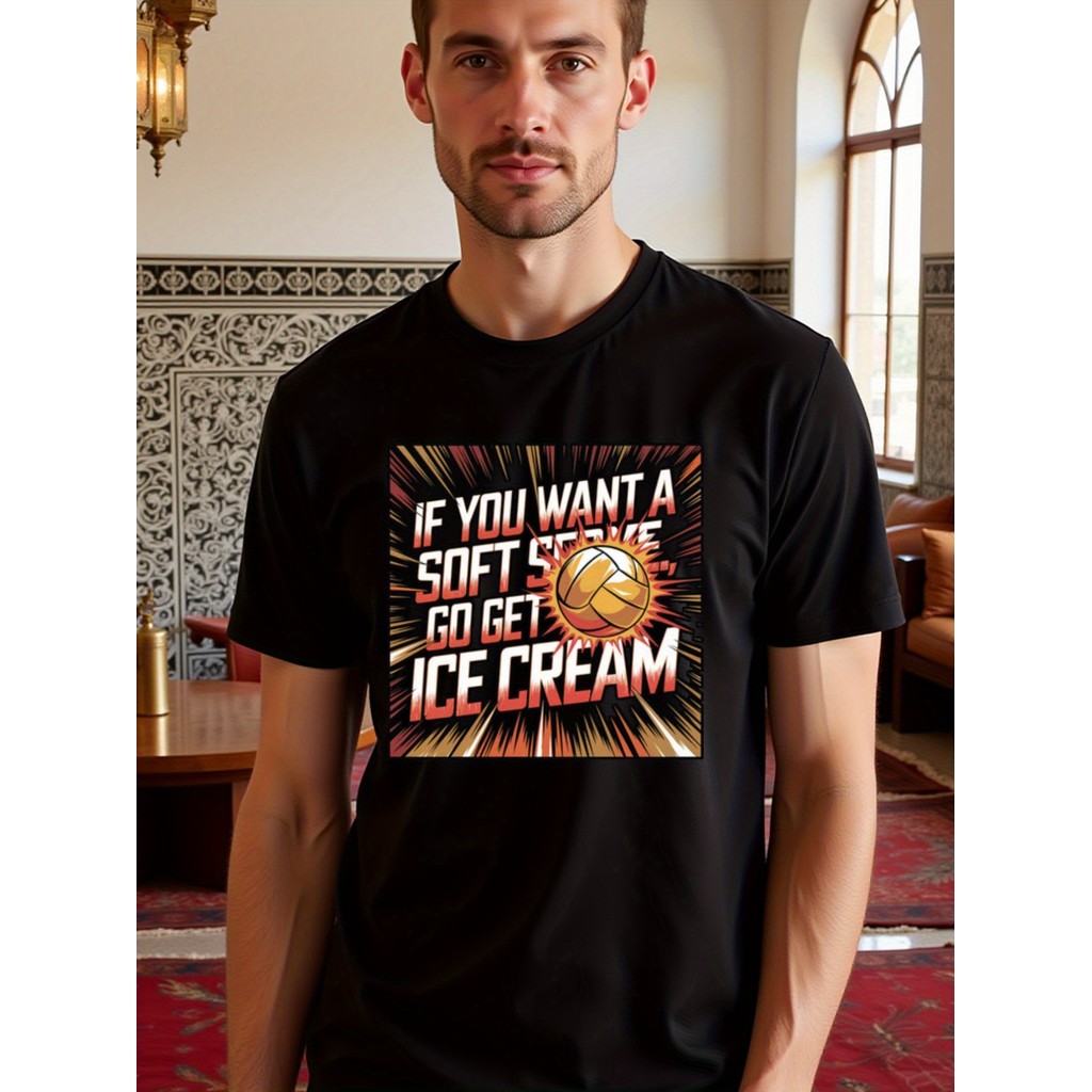 Kaos Voli Pria Lucu - Baju T-Shirt Oblong Katun Keren