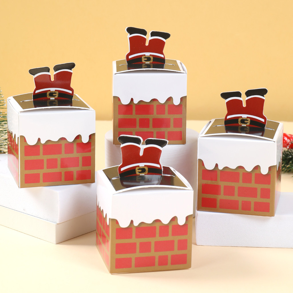 

24pcs Santa Claus Candy Boxes Merry Decoration for Home 2025 Cristmas Xmas Ornament Navidad Natal New Year Gift 2026