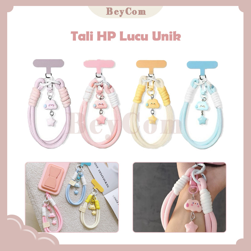 Tali Gantungan Hp Pendek/Gantungan Bintang Awan/Hp Lanyard Korea