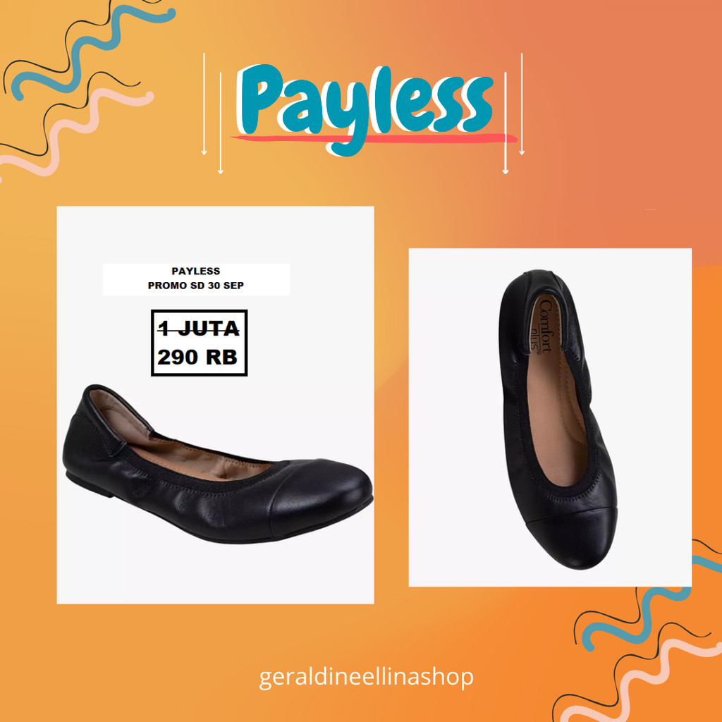 Sepatu flat shoes wanita seri COMFORT PLUS CLAIRE  PAYLESS 100% ori