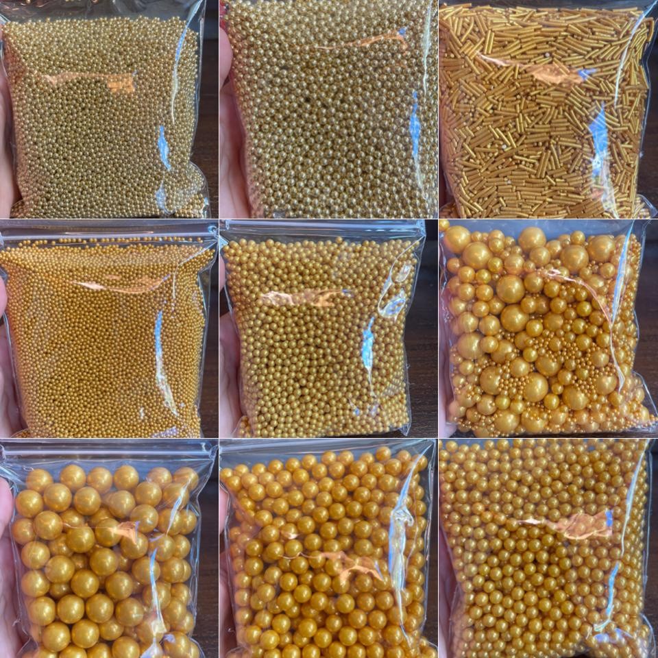 sprinkle gold series 250gr / sprinkle kue bisa dimakan