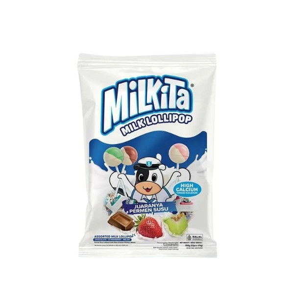 

MILKITA ASST MILK LOLLIPOP 108 GR