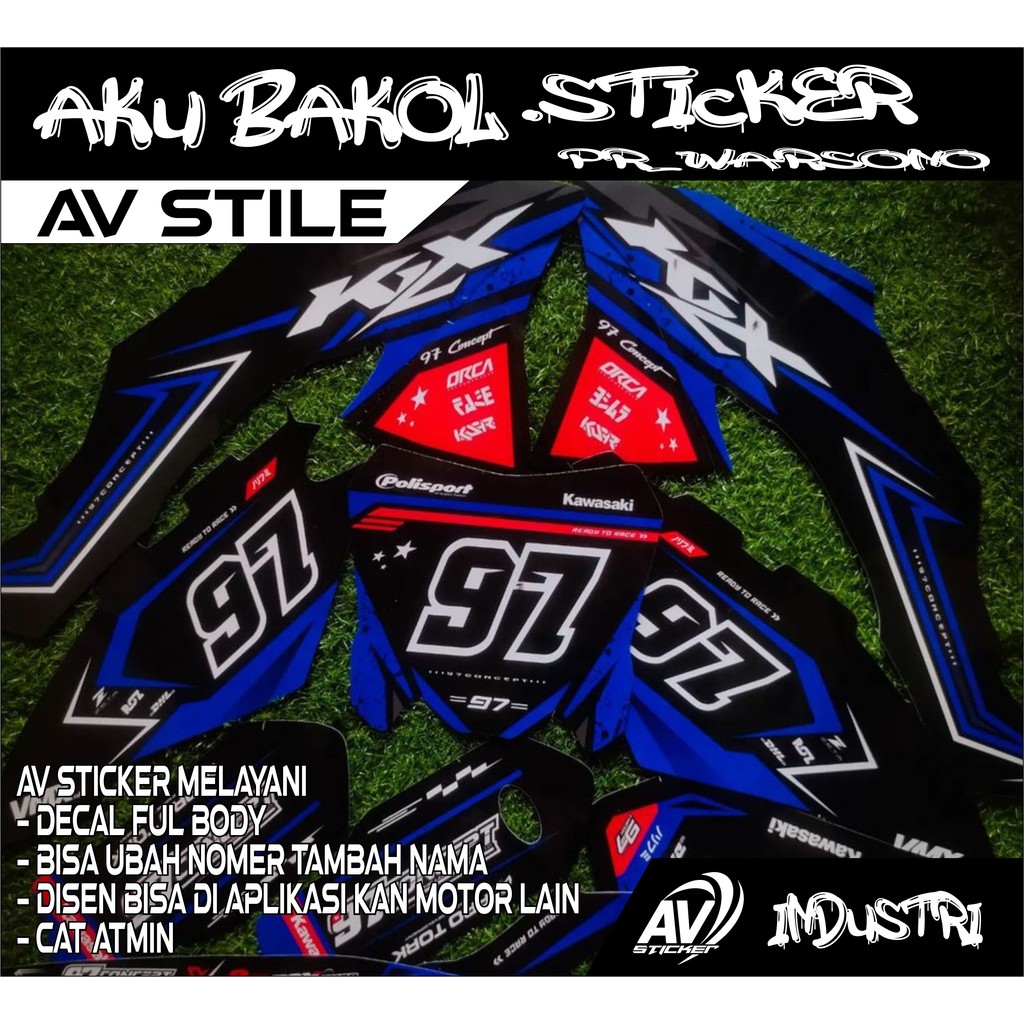 420 decal klx bf ful body bisa rikues desigin