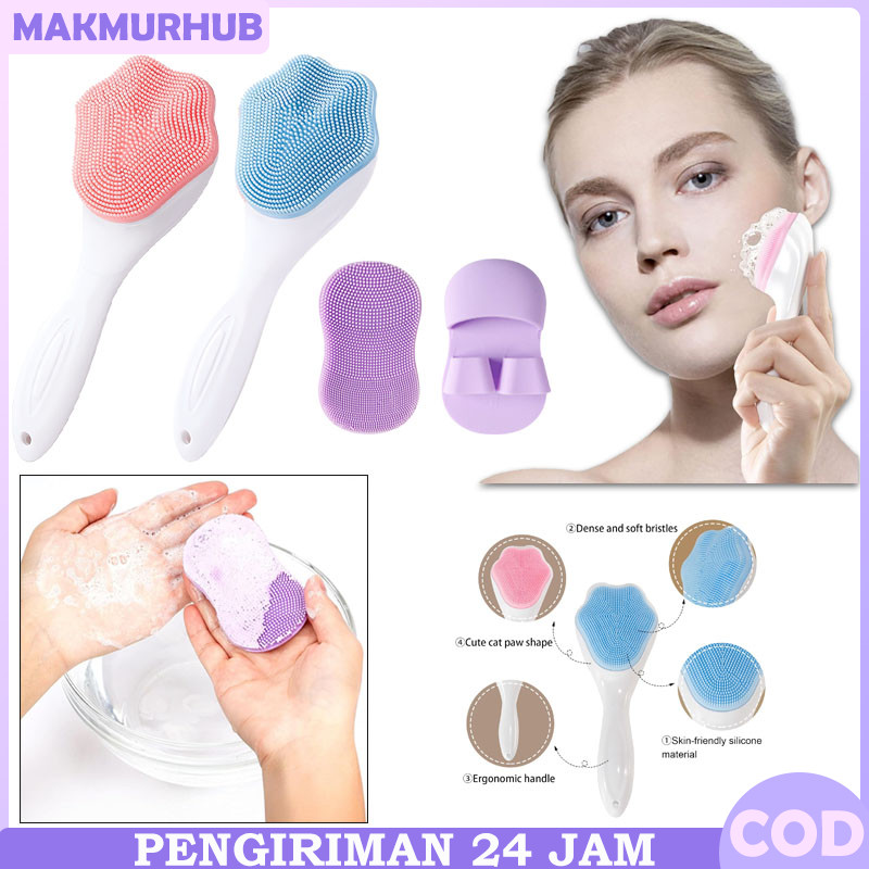 Alat Pembersih Muka Bahan Silikon/Bentuk Sandal Facial Cleaning Lembut Halus Pembersihan Muka