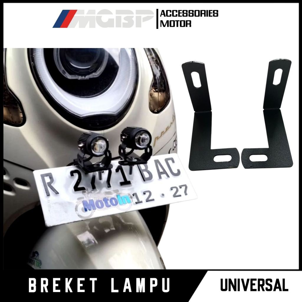 Breket Lampu Foglamp Scoopy Genio Dudukan Lampu Tembak Foglamp Scoopy Genio