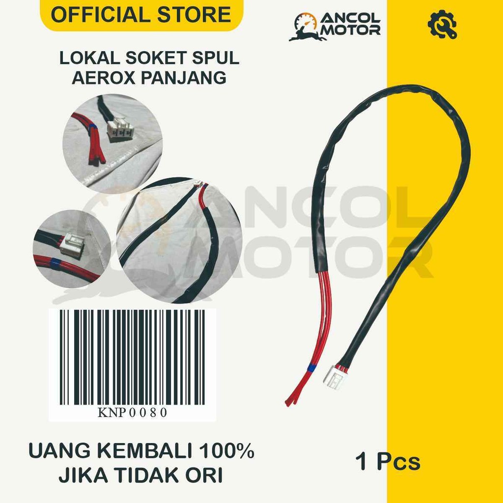 Soket Spul Aerox 155 NMAX Lexi Panjang | Soket Spull Connector Yamaha Aerox Lexi | Lokal Kabel Spul