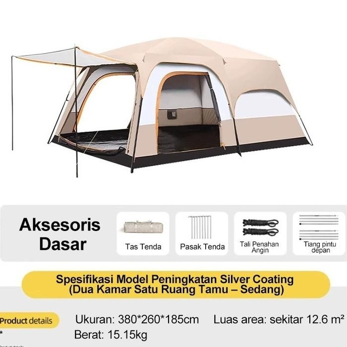 PROMO  Tenda Camping Kapasitas/Tenda Luar Ruangan / 5-8 Orang Tenda Gunung Outdoor Dan Indoor Tenda 