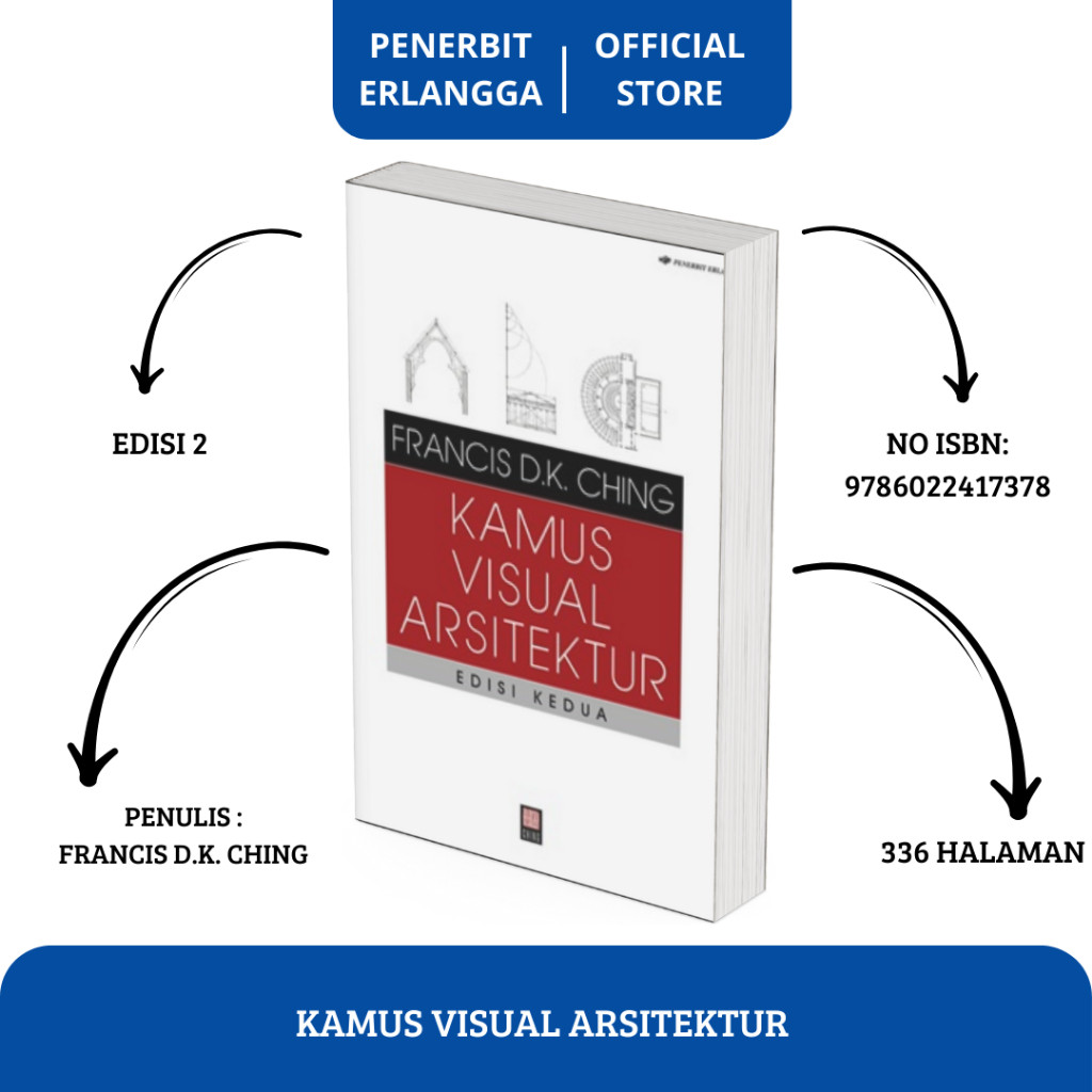 [Erlangga Official] Kamus Visual Arsitektur Edisi 2 - Francis D.K Ching