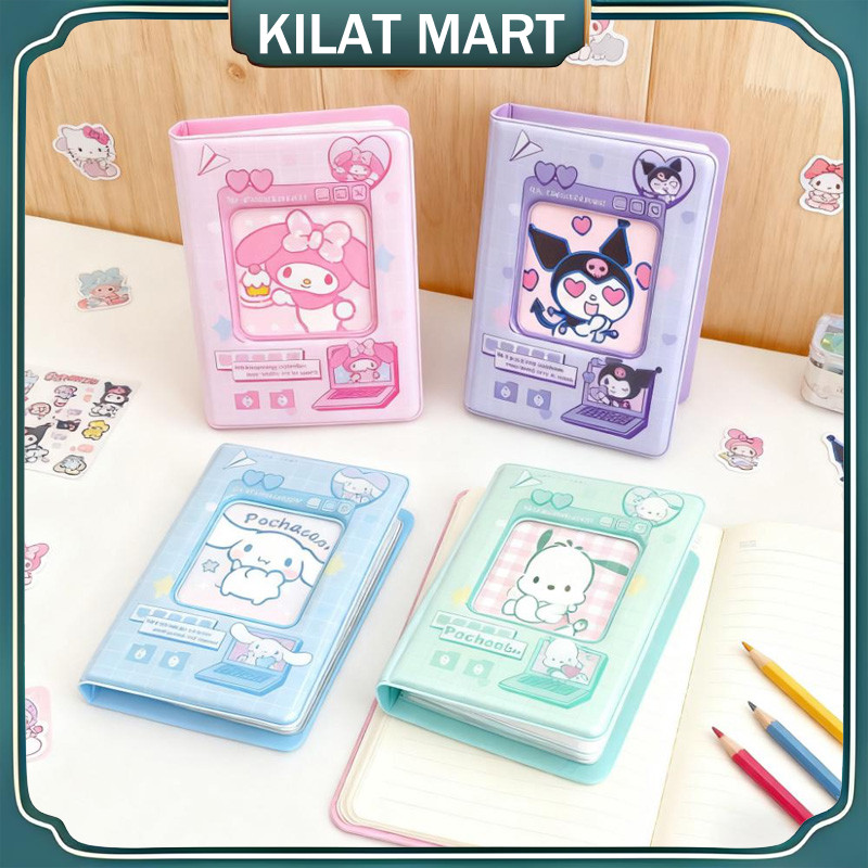 （Barang Spot）40 Slot Polaroid Photocard Binder Aesthetic / Buku Kartu Kpop Sanrio Photocard Album / 