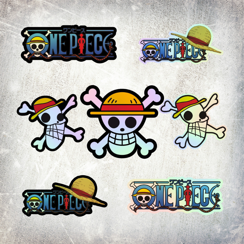 

Sticker Hologram Logo Anime One Piece