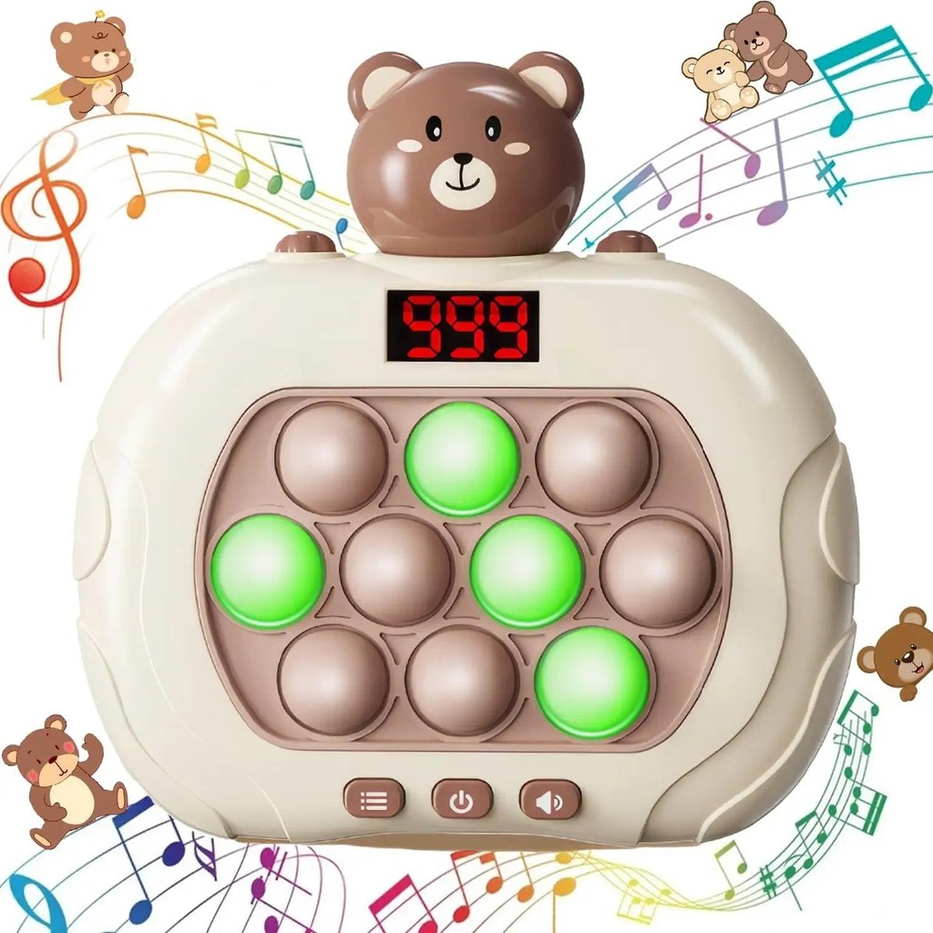 Funny Light Up Electronic Pop-Push Quick Push Game Puzzle Machine Quick Push Decompress Electronic T