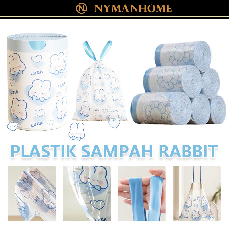 Plastik Sampah Roll Tali Serut / Kantong Plastik Motif Lucu/lastik Sampah Motif Lucu
