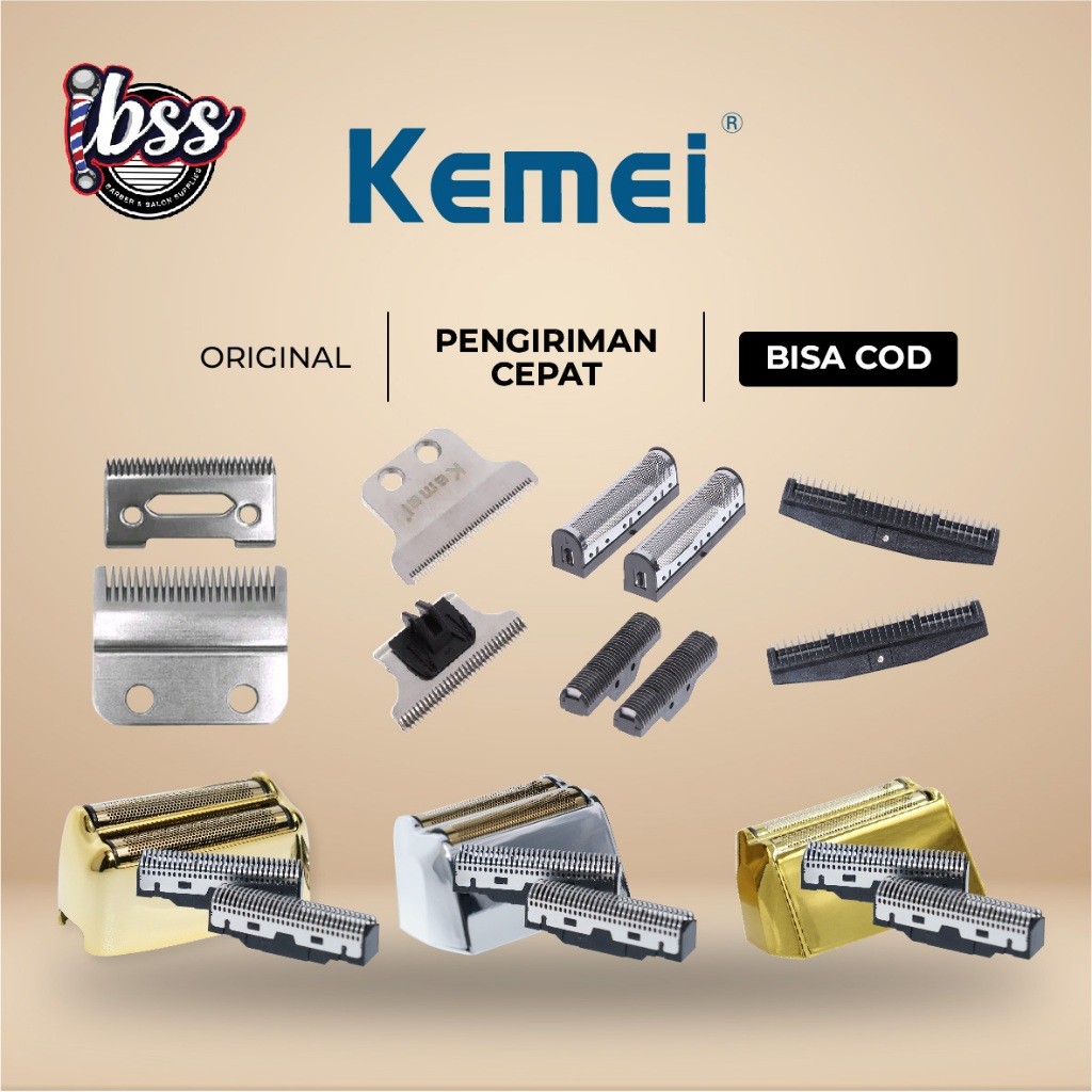 KEMEI SPARE PART BLADE & FOIL / MATA PISAU CUKUR KEMEI / BLADE CLIPPER / BLADE TRIMMER / BLADE SHAVE
