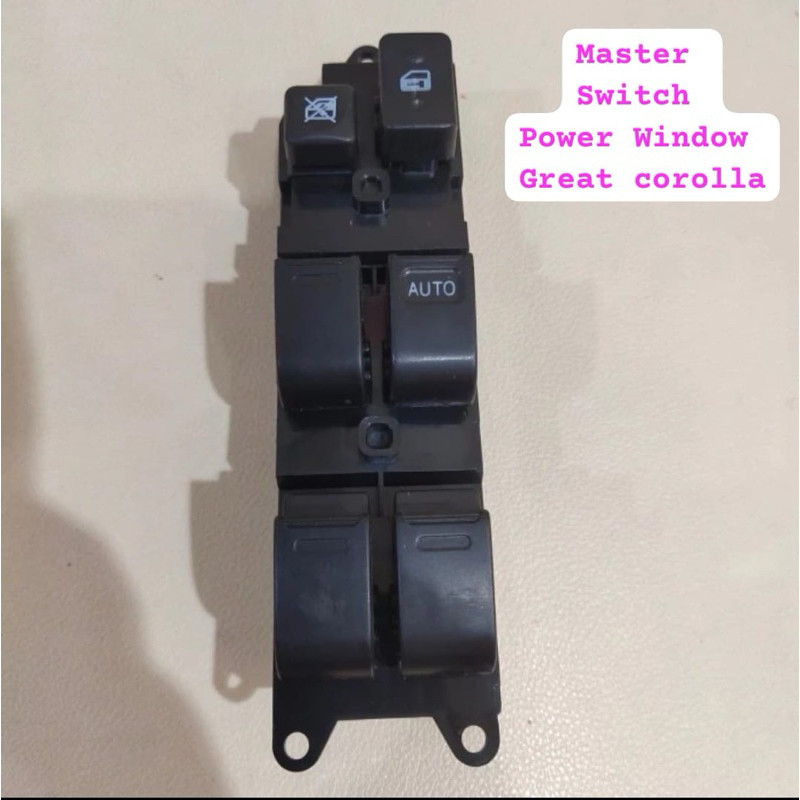 Master Switch Swit Sakelar Power Window Pusat Toyota Great Corolla Corolla Great Depan Kanan