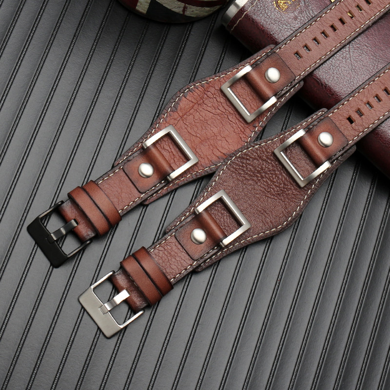 Genuine Leather Wat Strap for Fossil JR1157 Watband 24mm Men Wat Strap High Quality Leather Bracelet