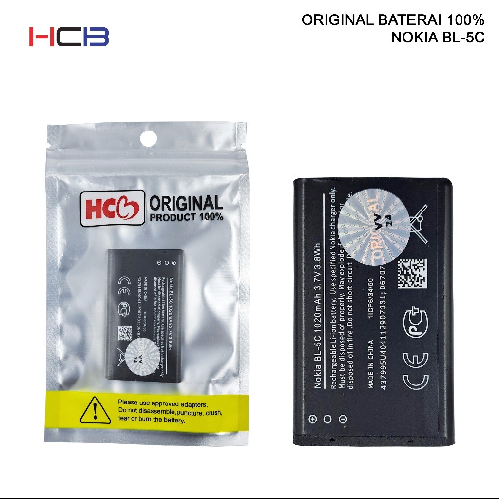 BATERAI NOKIA BL-5C BATERAI ORIGINAL 100%