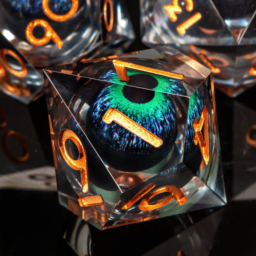 Dragon Eye ce Set Full Liquid Core D And D Sharp Edge for Dungeon And Dragon D&D ce Pathfinder Role 