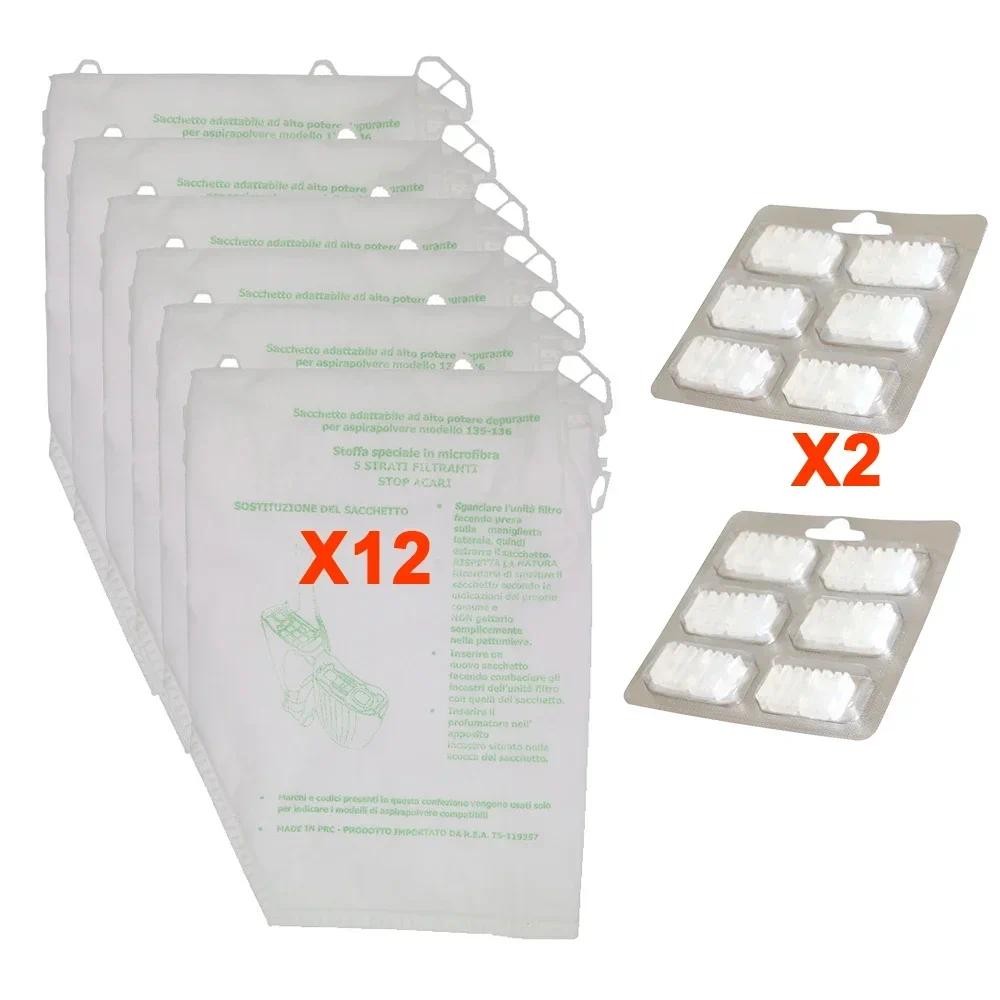 Freshener + Dust Bags for Vorwerk VK135 VK136 FP135 FP136 Kobold135 Kobold136 VK369 Vacuum Cleaner A