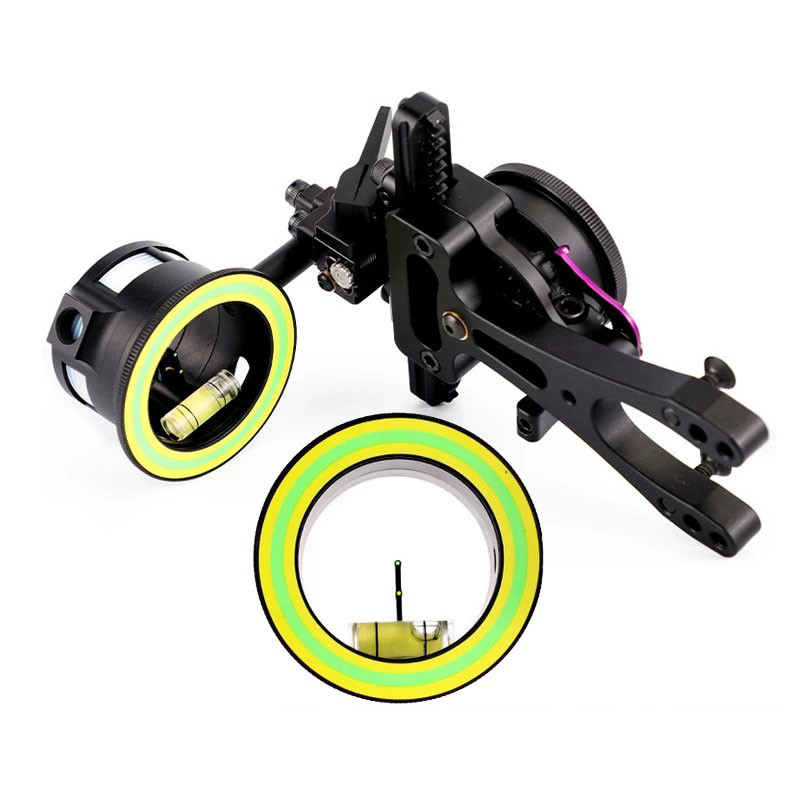 Archery Compound Bow Sight Eddie 1Pin Aiming Single Pin Sight Fast Fine-tune Adjustable Short Bar  S