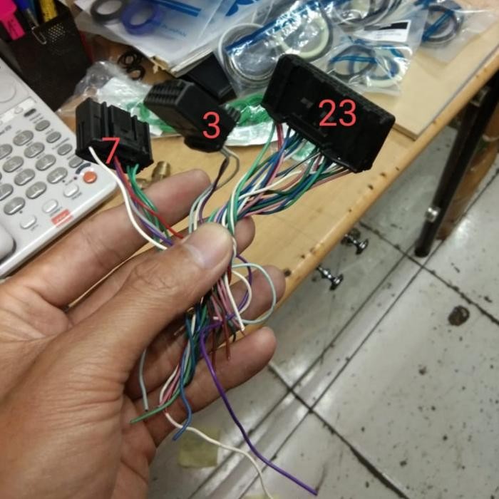 socket speedometer Hino 500 , Kabel speedometer H.500 Copotan 1 set 3pc - KABEL 37 BEST