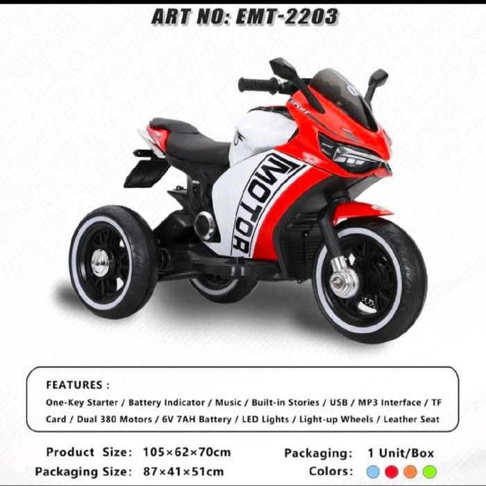 mainan motoran aki exotic EMT 2203 by Mitra Hobby