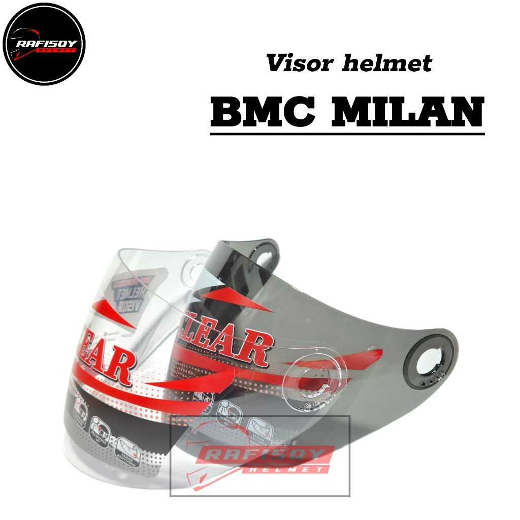 Kaca helm BMC MILAN - visor helmet bmc doraemon half face tanpa topi