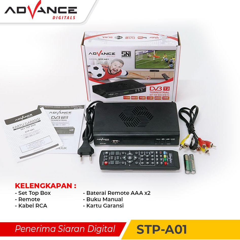 [HOME MART] STB-A02 Set Top Box Body Plastik ADVANCE STBA02 Set Top Box A02 ADVANCE Garansi 1 Tahun