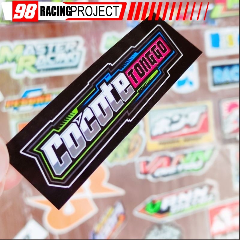 stiker cocote tonggo kotak glos