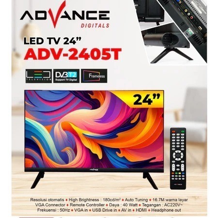 Led TV Digital 2401T / Advance Led TV Digital 2405T 24inch / TV Digital Advance 24inch