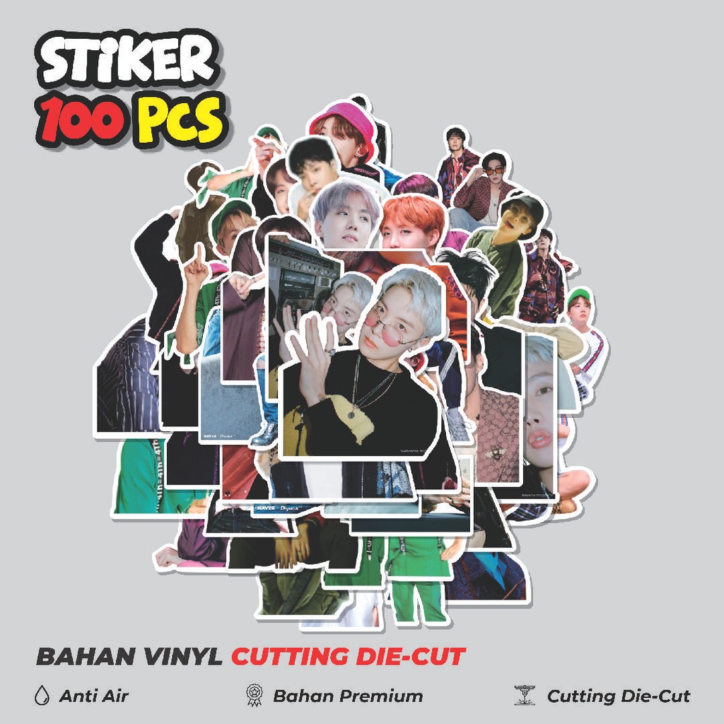 Terbaru 50 pcs Stiker Bts Jhope Series 02 Dekorasi Lucu Kreatif untuk Notebook, Skateboard, HP