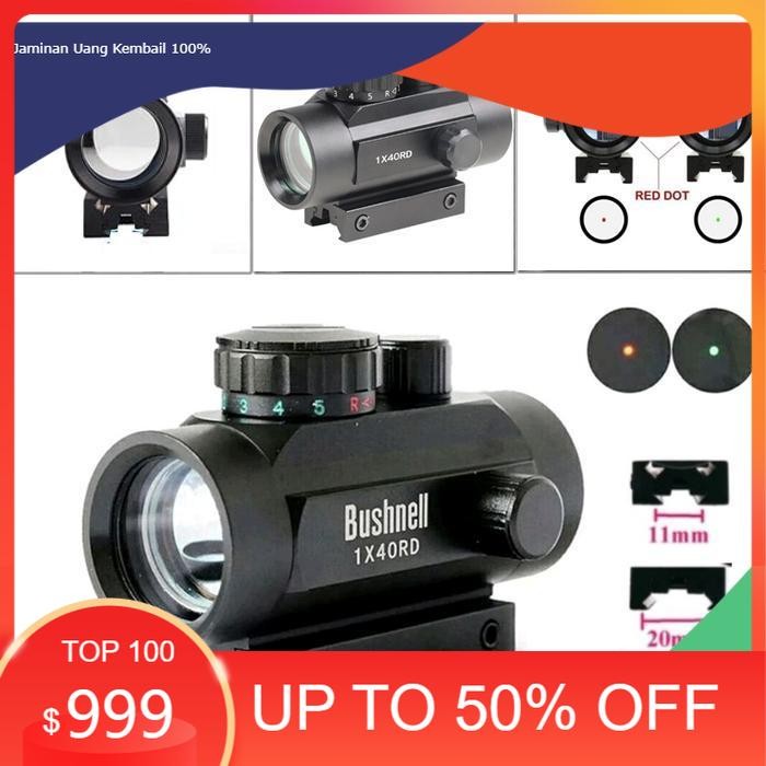 Teleskop Bushnell1x40 Laser Red Dot Green dot hologram metal RD Red dot 1X40 REDOT 1X40 RD Laser Mer