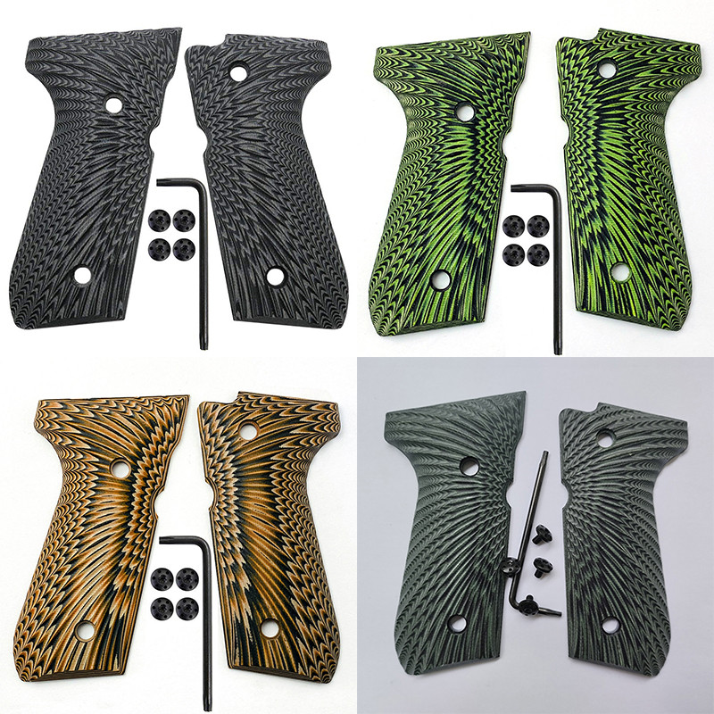 1 Pair G10 Material Sunburst Texture Grips Scales for Beretta 92 / 96 Full Size,Beretta 92 fs,M9,92a